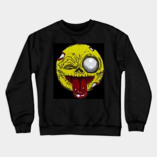 Wazzzzzup? Zombie Emoji Crewneck Sweatshirt